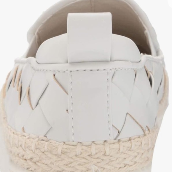 NWOT•FRANCO SARTO•Platform Shoes Hydee OffWhite Basket Weave Loafers 
SIZE 8 - Picture 4 of 12